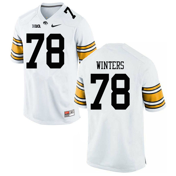 Men #78 Trey Winters Iowa Hawkeyes College Football Jerseys Sale-White